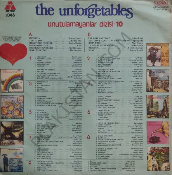 The Unforgetables / Unutulmayanlar Dizisi: 10 LP PLAK