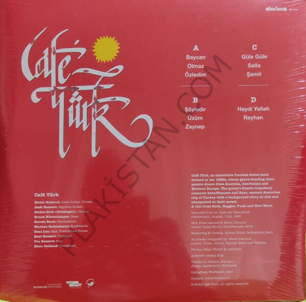 CAFE TÜRK - LİVE İN NEUNKIRCH 1990 LP PLAK
