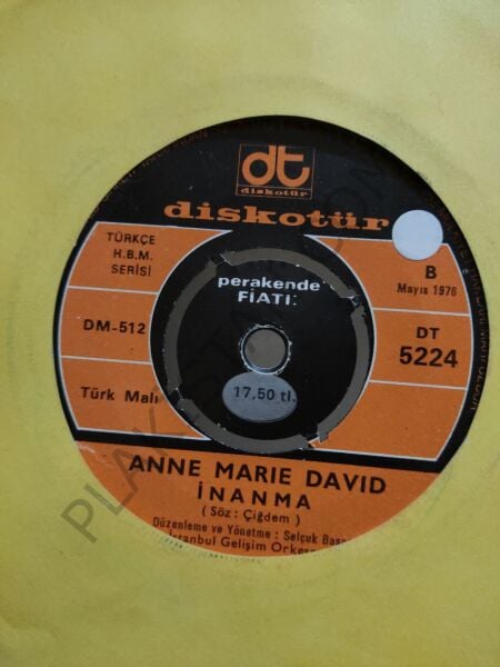 Anna Marie David Kapaksız 45 lik PLAK