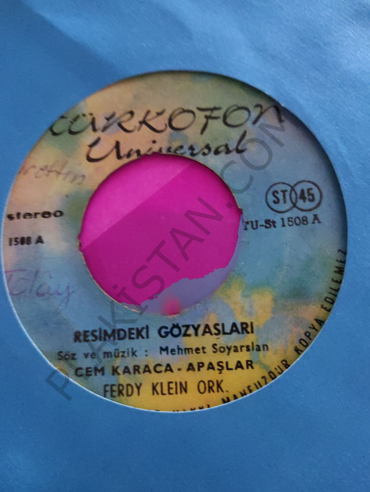 Cem Karaca ve Apaşlar - Resimdeki Gözyaşları - 45 lik PLAK