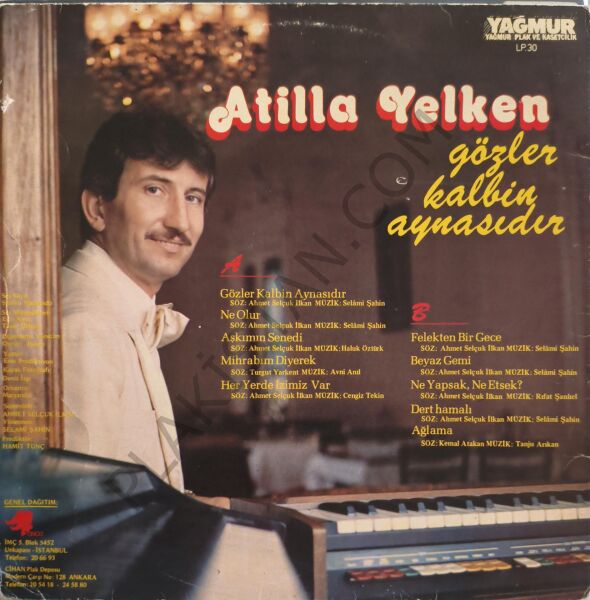 Atilla Yelken Gözler Kalbin Aynasıdır LP PLAK
