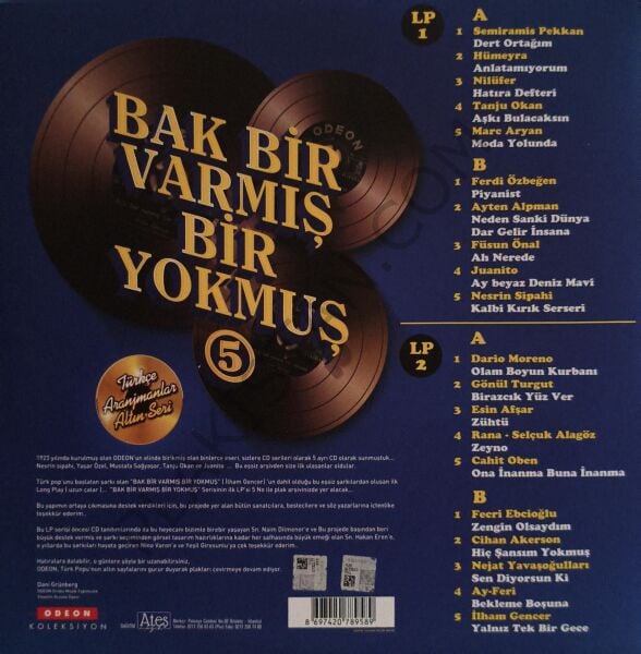 Bak Bir Varmış Bir Yokmuş 5 LP PLAK