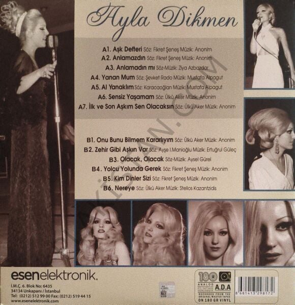 AYLA DİKMEN - ( ANLMAZDIN ) KLASİKLER LP PLAK