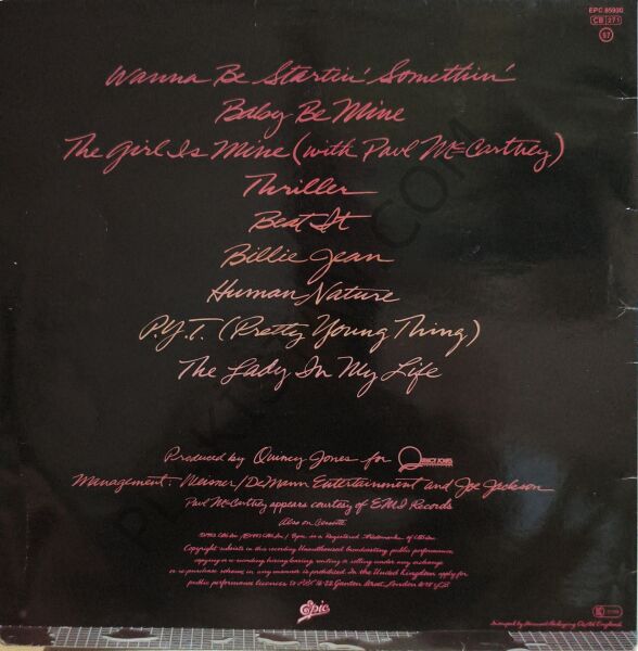 MICHAEL JACKSON - THRILLER ( Dönem Baskı ) LP PLAK