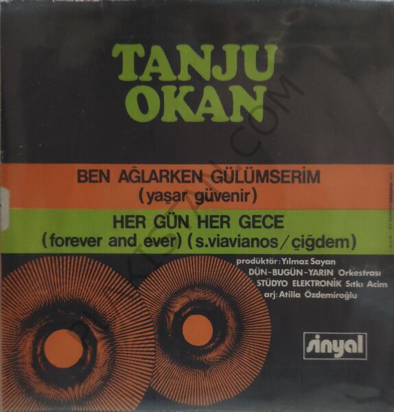 TANJU OKAN BEN AĞLARKEN GÜLÜMSERİM / HER GÜN HER GECE 45 LİK PLAK