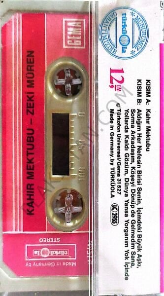 Zeki Müren -Alman Türküola Kahır Mektubu KASET