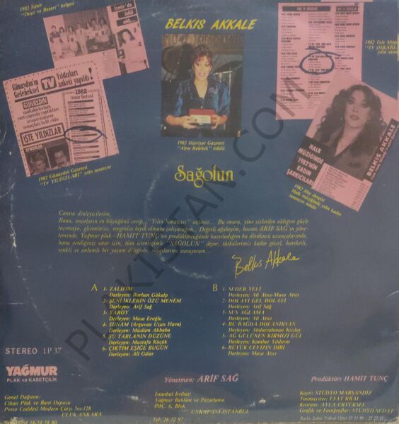 Belkıs Akkale - Sağolun LP (Renkli Plak)