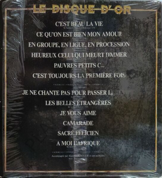 Jean Ferrat – Le Disque D'Or LP PLAK