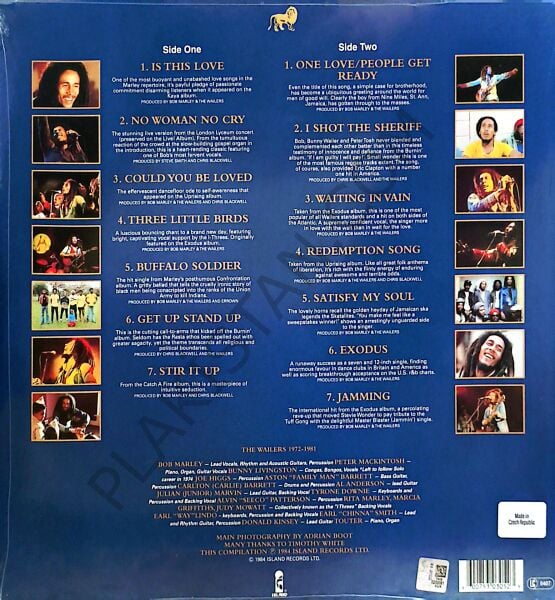 Bob Marley & The Wailers – Legend (The Best Of Bob Marley & The Wailers) LP PLAK