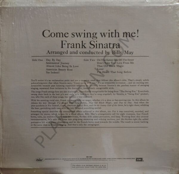 Frank Sinatra – Come Swing With Me! LP PLAK