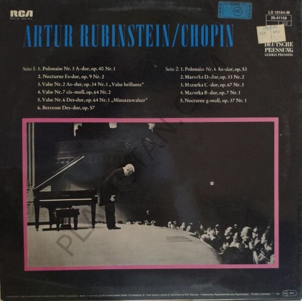 Rubinstein / Chopin LP PLAK