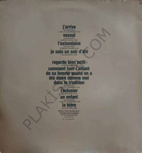 Jacques Brel – Vesoul LP PLAK