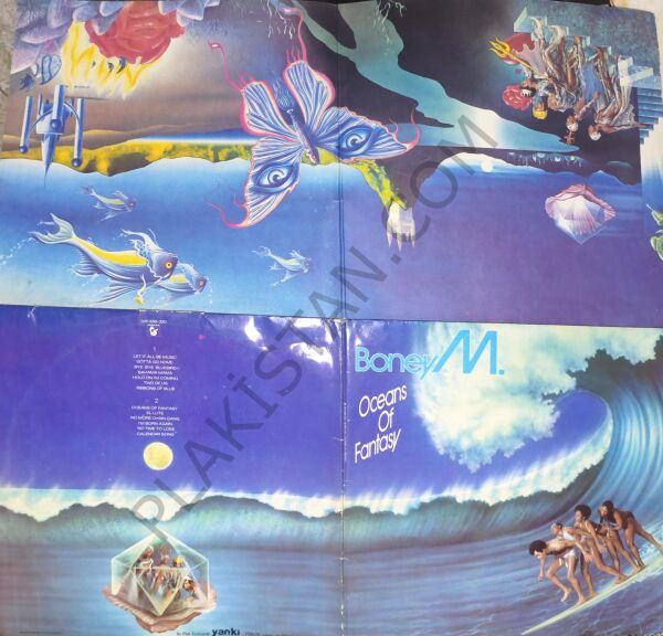 BONEY M. - OCEANS OF FANTASY ( POSTER KAPAK ) 2 LP PLAK