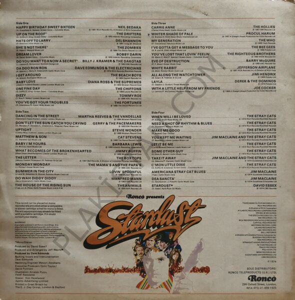 Stardust: Bande Sonore Originale Du Film 2 LP PLAK