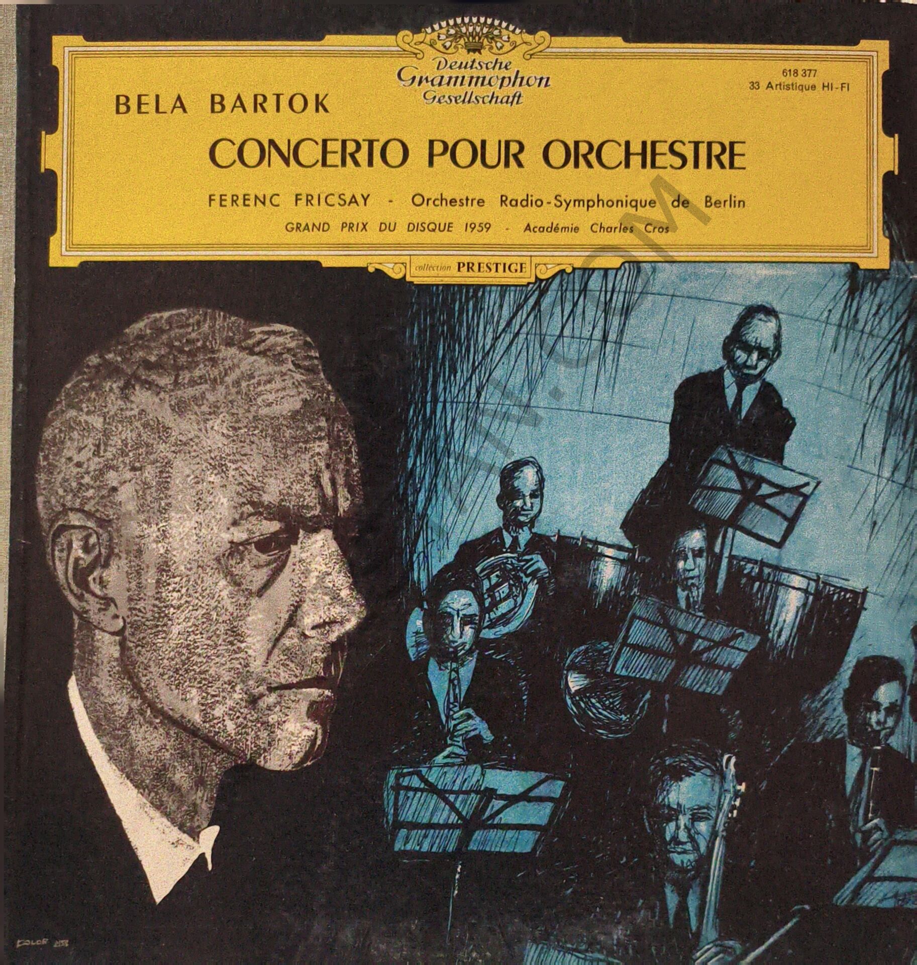 Bela Bartok* – Orchestre Radio-Symphonique de Berlin* - Ferenc Fricsay – Concerto Pour Orchestre LP PLAK