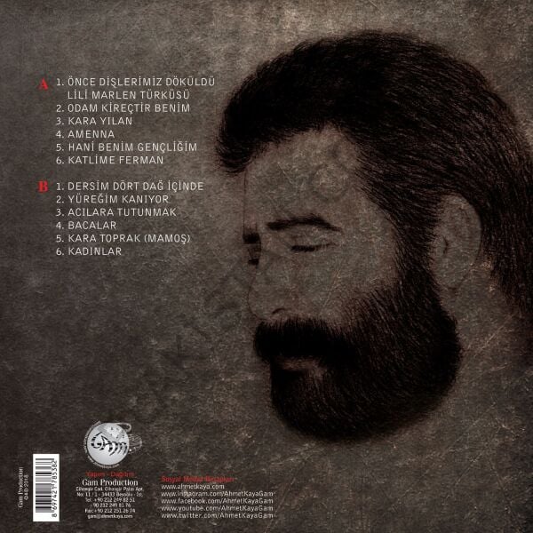 AHMET KAYA - RESİTALLER 1 LP PLAK