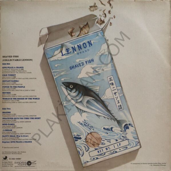 John Lennon, The Plastic Ono Band – Shaved Fish LP PLAK