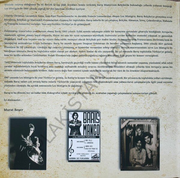 BARIŞ MANÇO - KIZILCIKLAR OLDUMU LP PLAK