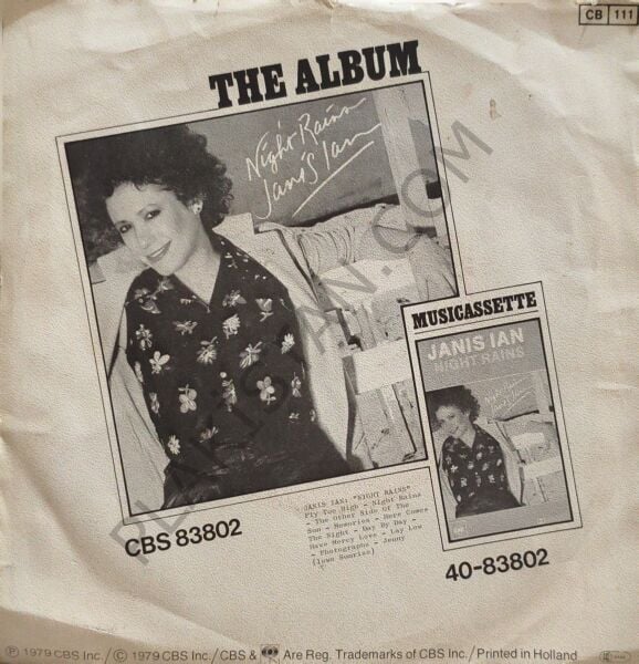 JANIS IAN -Fly Too High 45 LİK PLAK