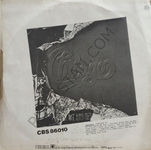 Chicago (2) – If You Leave Me Now / Together Again 45 LİK PLAK