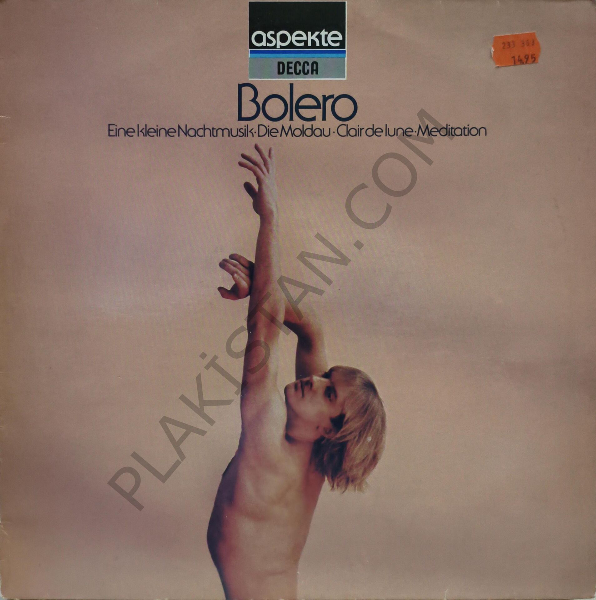 Bolero - Eine kleine Nachtmusik-Die Moldau-Clair de lune-Meditation LP PLAK