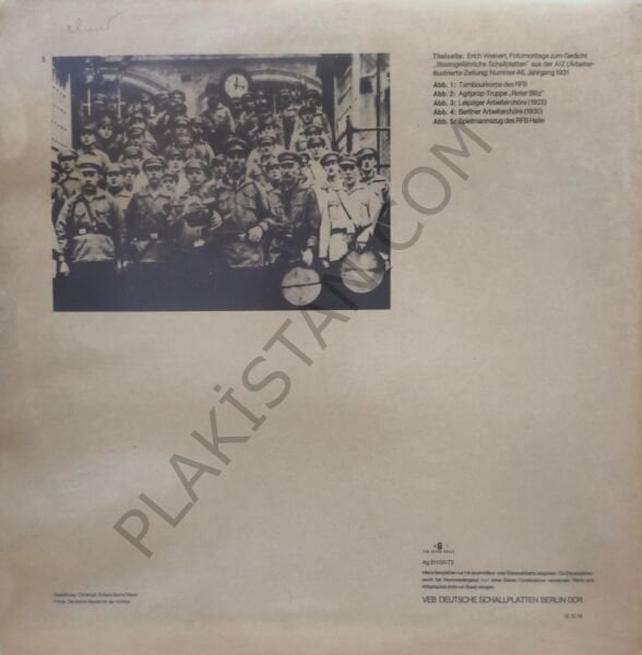 İLERİ VE UNUTMA İşçi Hareketi Müziği LP Vinil ETERNA 1976 LP PLAK
