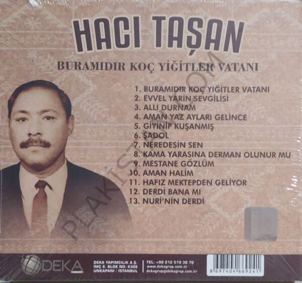 Hacı Taşan - Buramıdır Koç Yiğitler Vatanı - CD