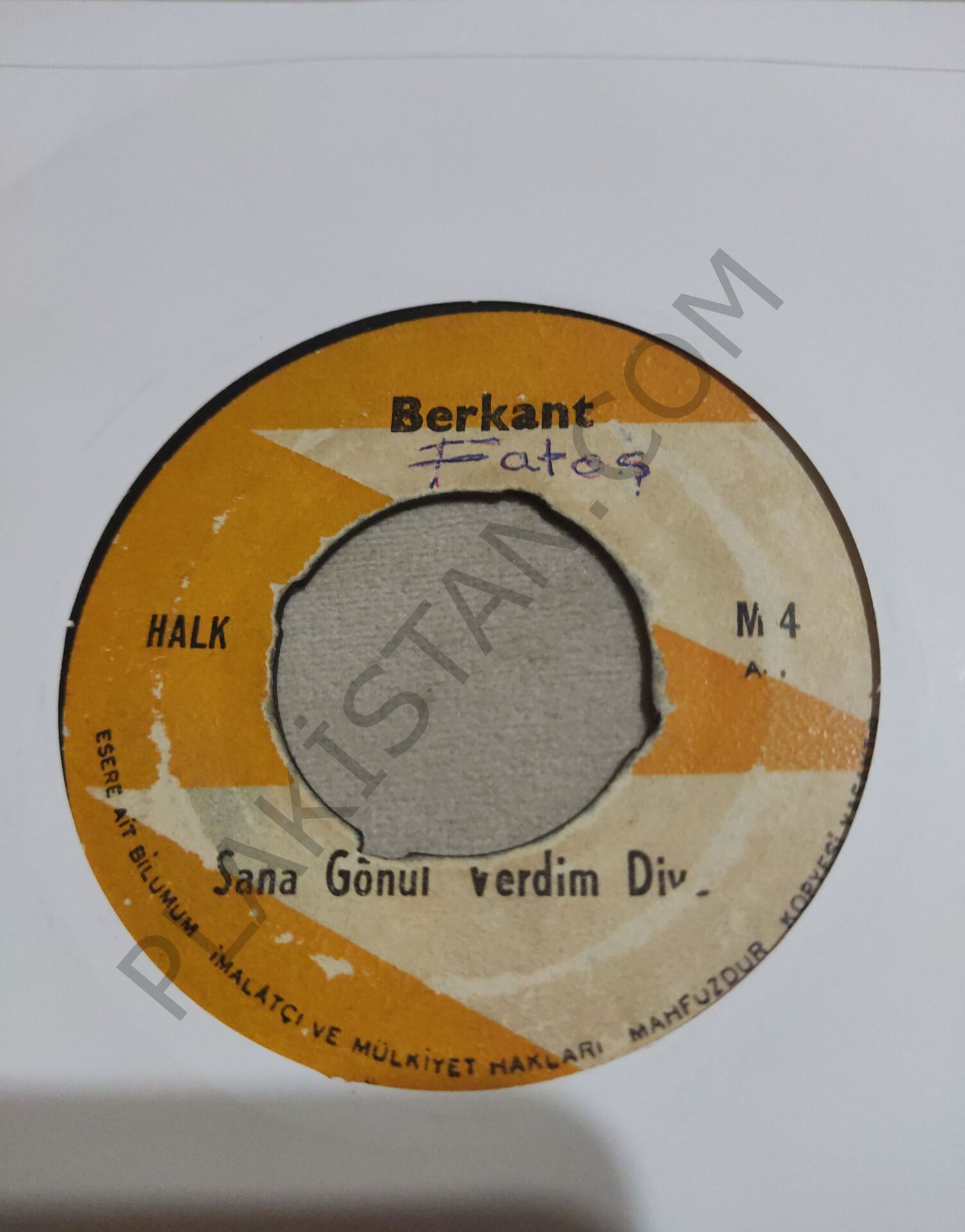 Berkant - Değişmeyen Ne Kaldı 45 LİK PLAK