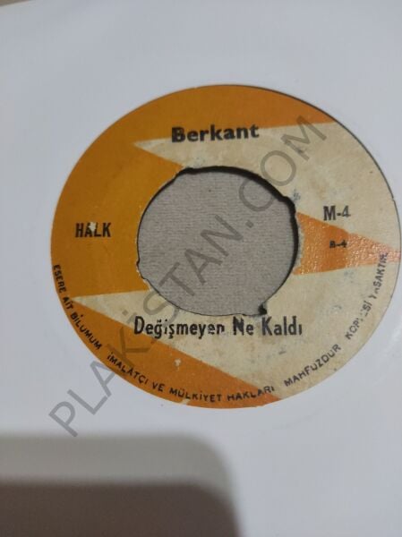 Berkant - Değişmeyen Ne Kaldı 45 LİK PLAK