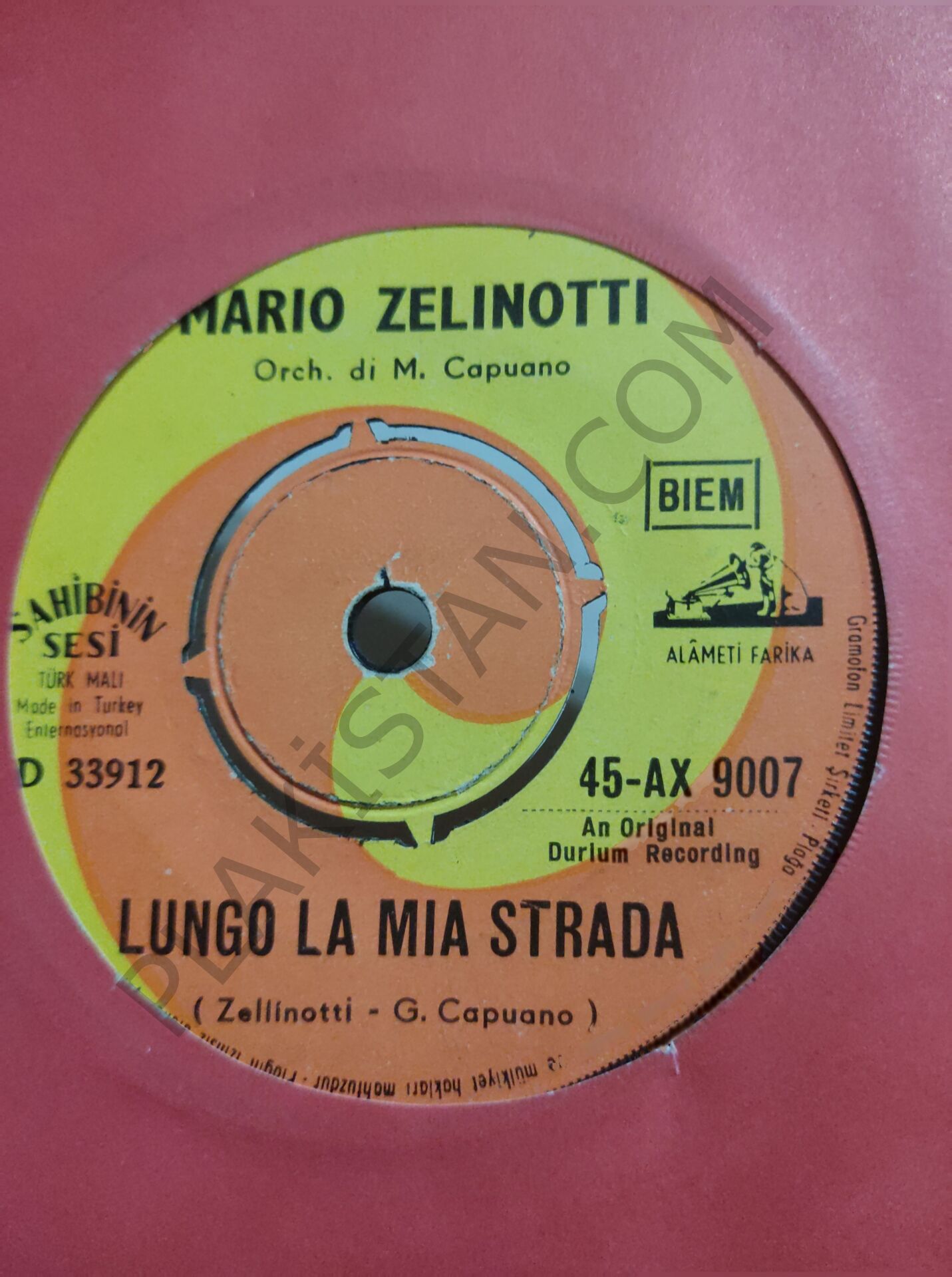 Marıo Zelınottı - Cuore Matto 45 LİK PLAK