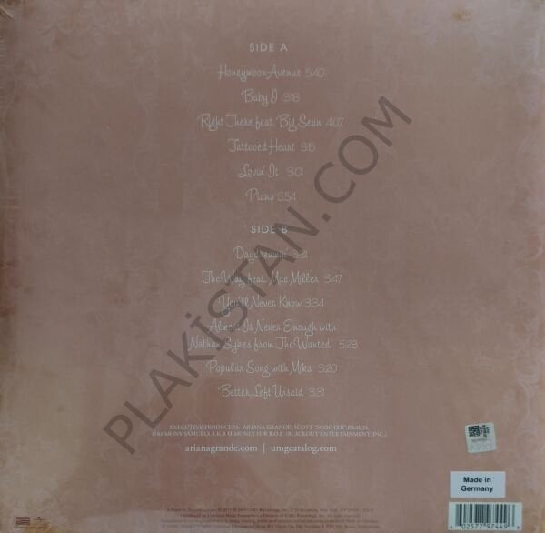 Ariana Grande - Yours Truly LP PLAK