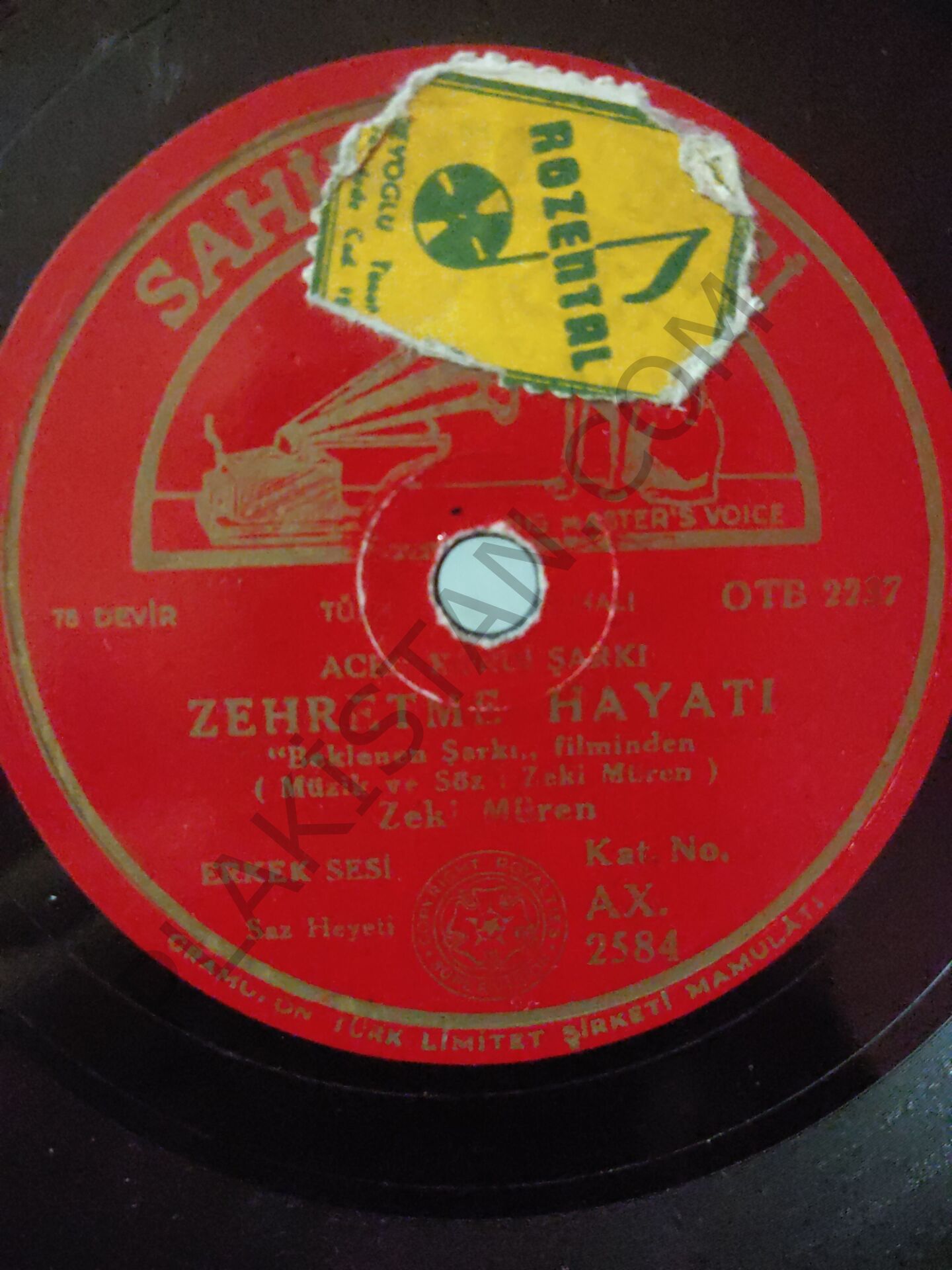 Zeki Müren - Zehretme Hayatı - 78 devir taş plak