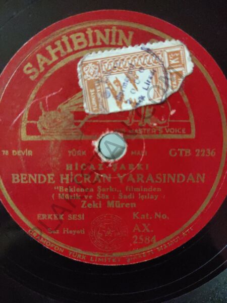 Zeki Müren - Zehretme Hayatı - 78 devir taş plak