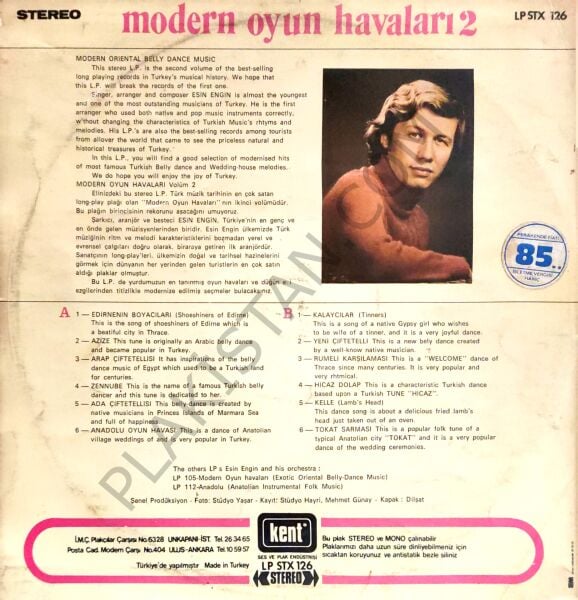 Esin Engin Modern Oyun Havaları 2 LP PLAK