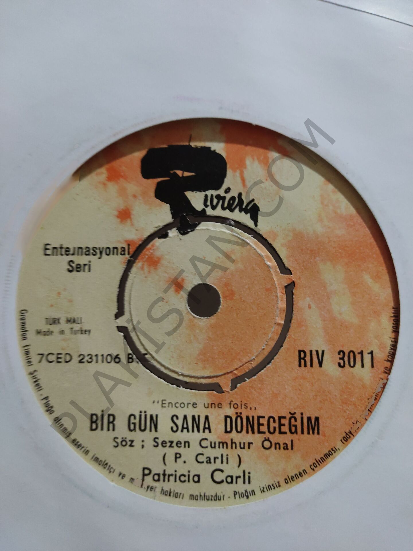 Patricia Carli Bir Gün Sana Döneceğim 45lik PLAK
