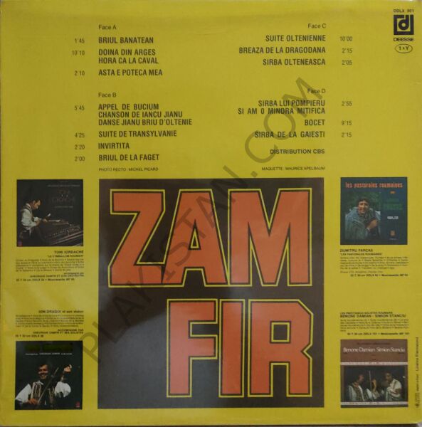 ZAMFIR 2XLP Briul banatean ... DDLX 901   LP PLAK