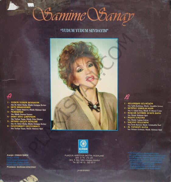 Samime Sanay – Yudum Yudum Sevdayım LP PLAK