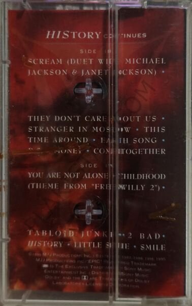 Michael Jackson history book 1 kaset