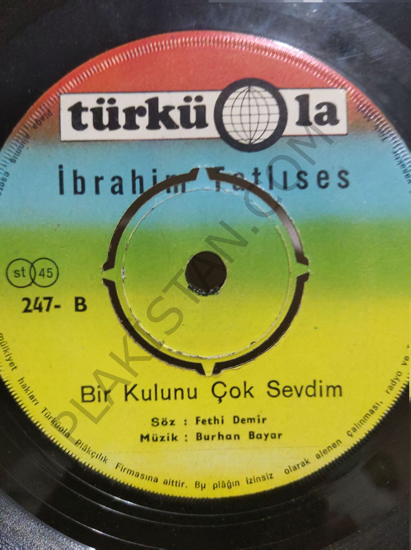 İbrahim Tatlıses Mutlu Ol Yeter 45lik