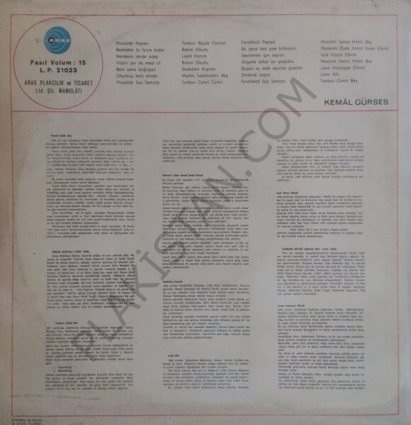 Hicazkar Ferahfeza Faslı LP