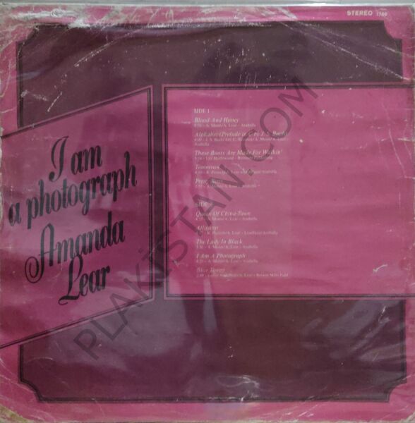 Amanda Lear - I Am A Photograph LP PLAK