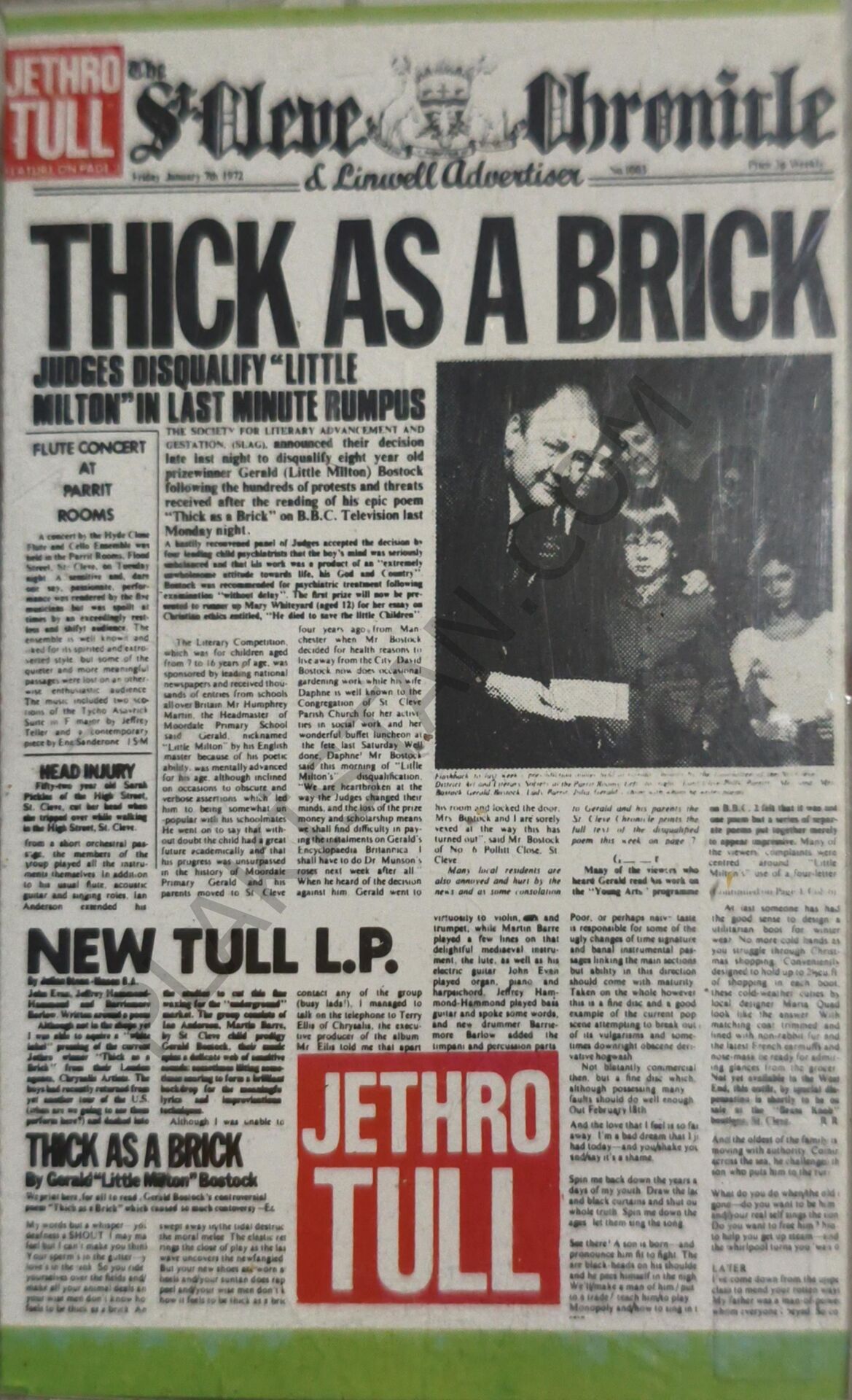 Jethro Tull &  Thick As A Brick kaset