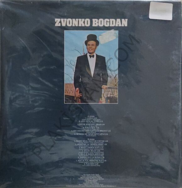 Zvonko Bogdan – Pesme I Pesnici LP PLAK