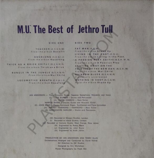 M.U. The Best Of Jethro Tull LP M.U. The Best Of Jethro Tull LP