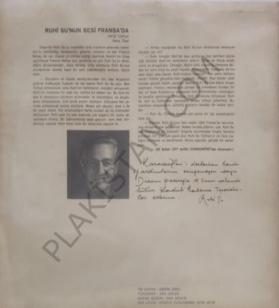 Ruhi Su Karacaoğlan LP PLAK