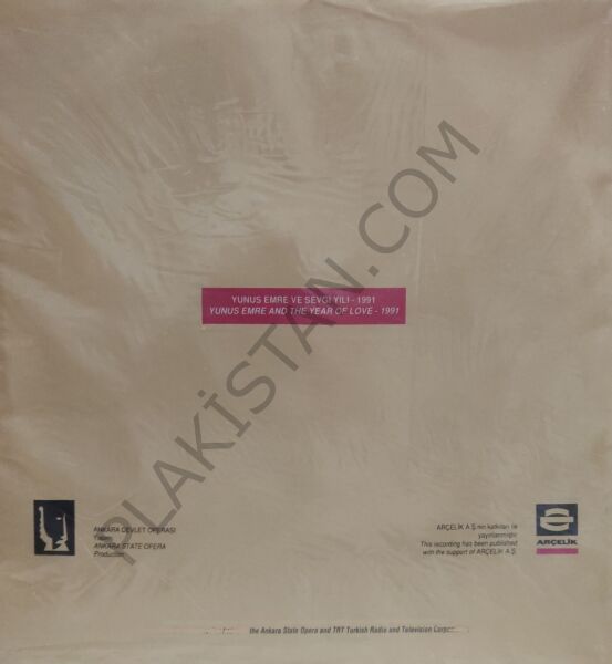 Yunus Emre - A. Adnan Saygun Şef: Hikmet Şimşek LP PLAK
