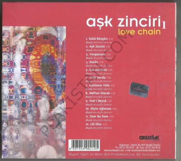 Mustafa Demirci - Aşk Zinciri 1 (Tasavvuf) - Love Chain CD