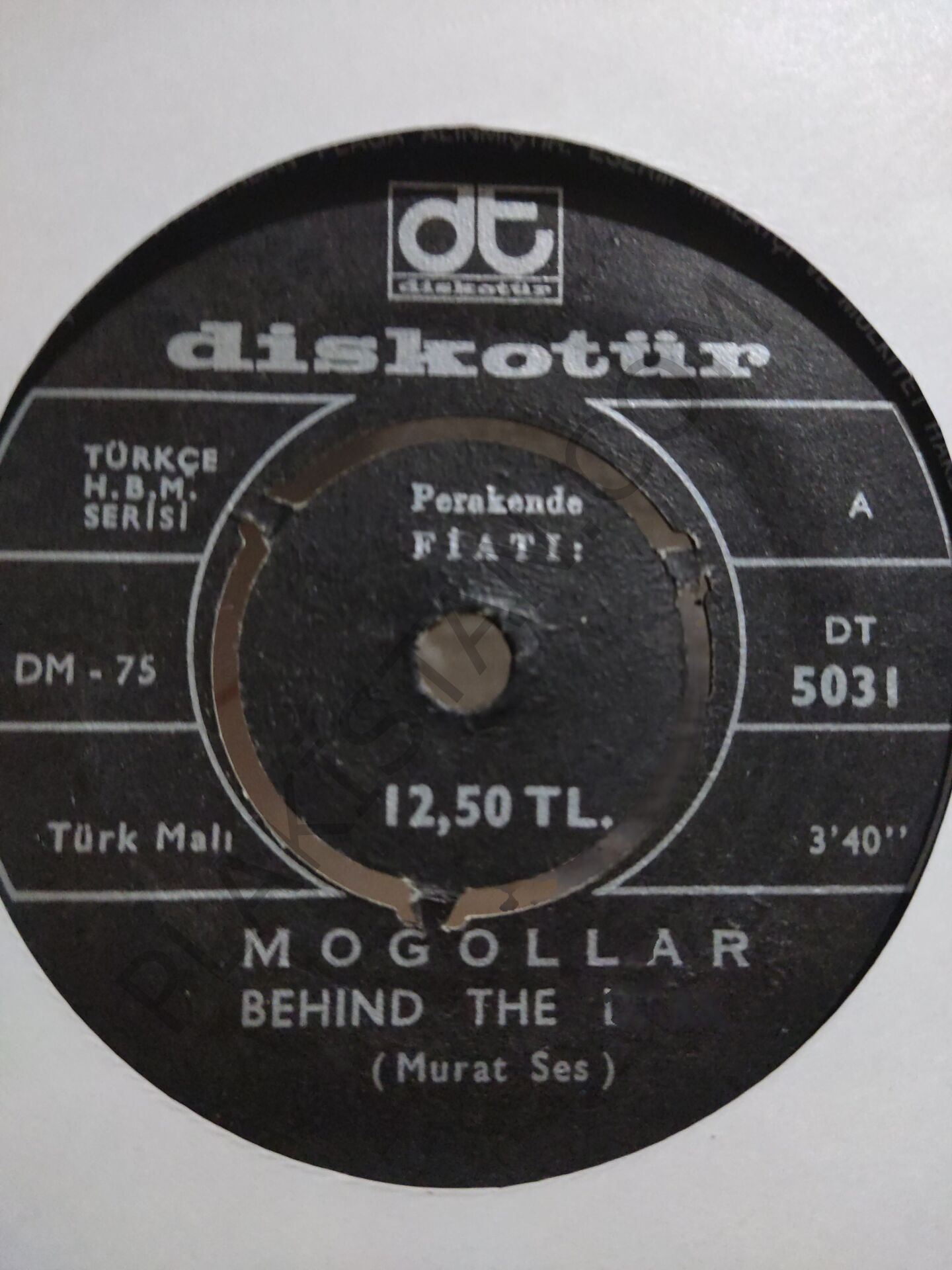Moğollar Behind The Dark  ( Murat SES ) 45lik PLAK