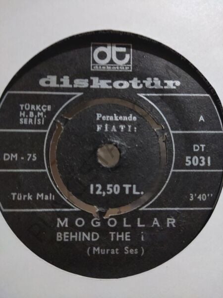 Moğollar Behind The Dark  ( Murat SES ) 45lik PLAK