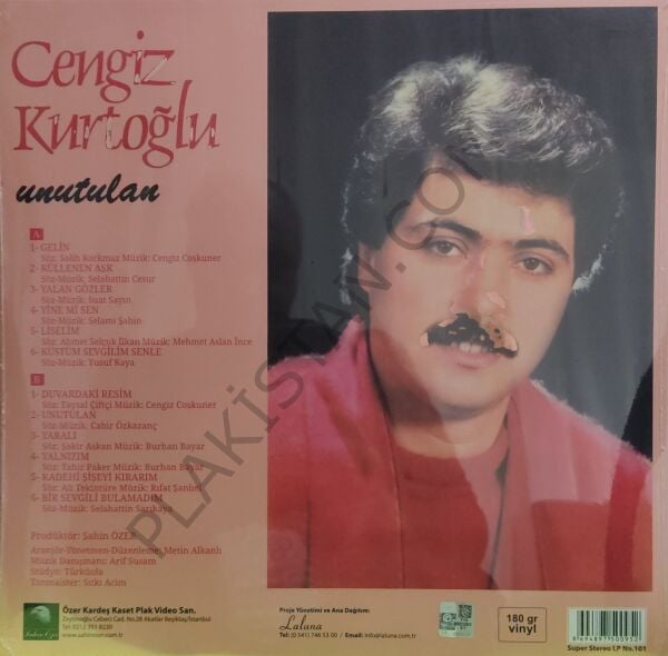 Cengiz Kurtoğlu – ( KIRMIZI RENKLİ )Unutulan LP PLAK